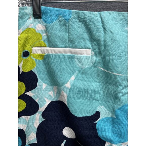 Lilly Pulitzer Shortly Blue Floral Skirt Womens Size 6 Great Condition - Picture 4 of 12